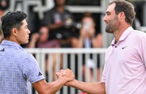 Tour Championship: Scottie Scheffler stays ahead in FedExCup finale but Collin Morikawa closes at East Lake | Golf News