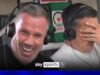 Carra in hysterics as Nev jinxes Man Utd for Liverpool's third!