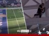 Metal falls from stadium roof onto pitch ahead of Cowboys v Texans